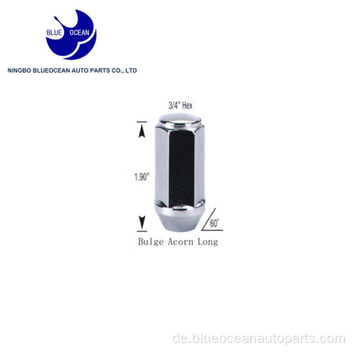 Sechskant 3/4&quot; Stahl-Schließbolzen Radmuttern